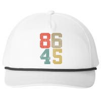 Vintage 86 45 Anti Trump Snapback Five-Panel Rope Hat