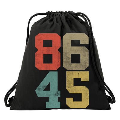 Vintage 86 45 Anti Trump Drawstring Bag