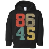 Vintage 86 45 Anti Trump Toddler Hoodie