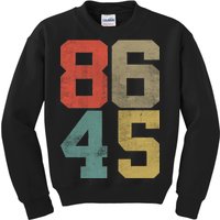 Vintage 86 45 Anti Trump Kids Sweatshirt