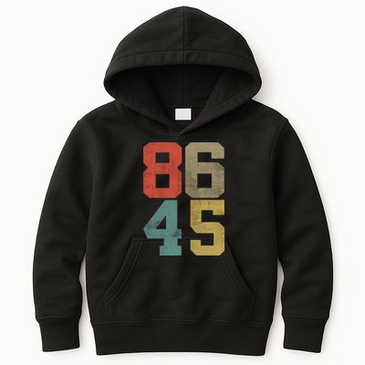 Vintage 86 45 Anti Trump Kids Hoodie
