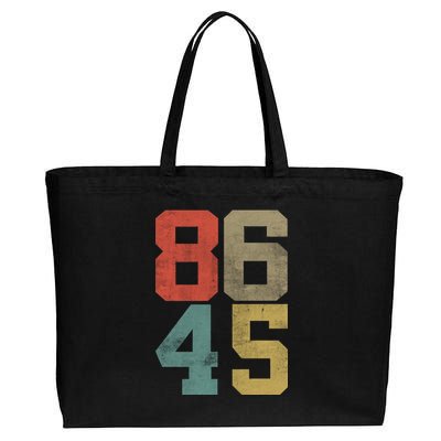 Vintage 86 45 Anti Trump Cotton Canvas Jumbo Tote