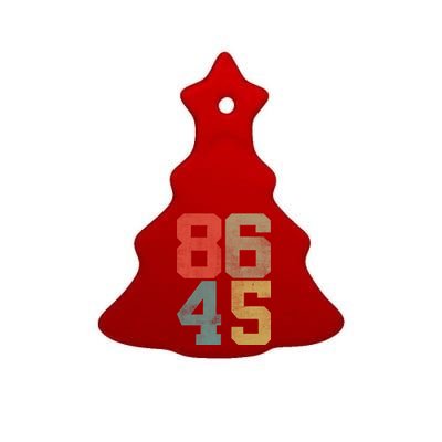 Vintage 86 45 Anti Trump Ceramic Tree Ornament