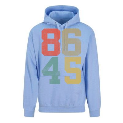 Vintage 86 45 Anti Trump Unisex Surf Hoodie