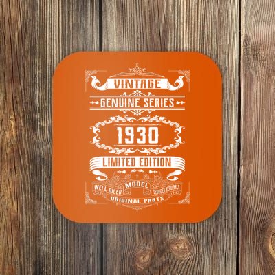 Vintage 90th Birthday Genuine Series 1930 Coaster