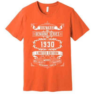 Vintage 90th Birthday Genuine Series 1930 Premium T-Shirt
