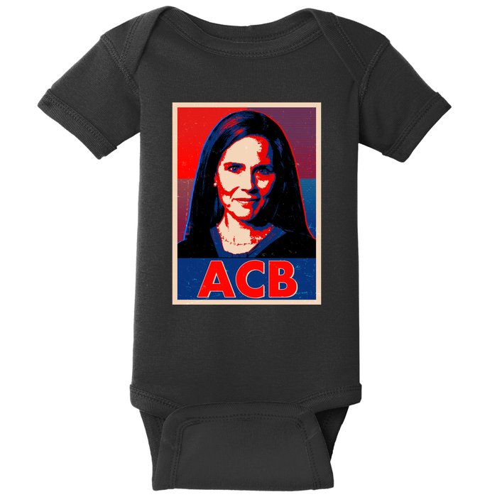 Vintage ACB Amy Coney Barrett Poster  Baby Bodysuit