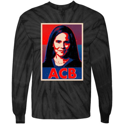 Vintage ACB Amy Coney Barrett Poster  Tie-Dye Long Sleeve Shirt