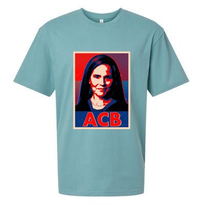 Vintage ACB Amy Coney Barrett Poster  Sueded Cloud Jersey T-Shirt