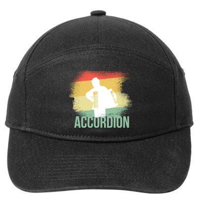 Vintage Accordion 7-Panel Snapback Hat