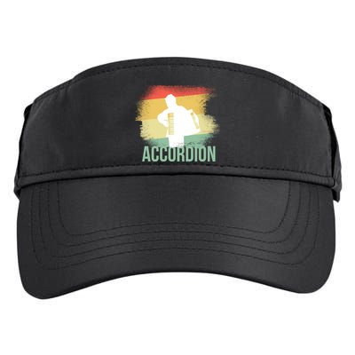 Vintage Accordion Adult Drive Performance Visor