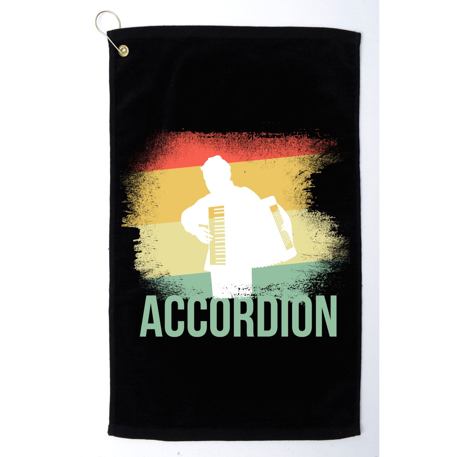 Vintage Accordion Golf Towel