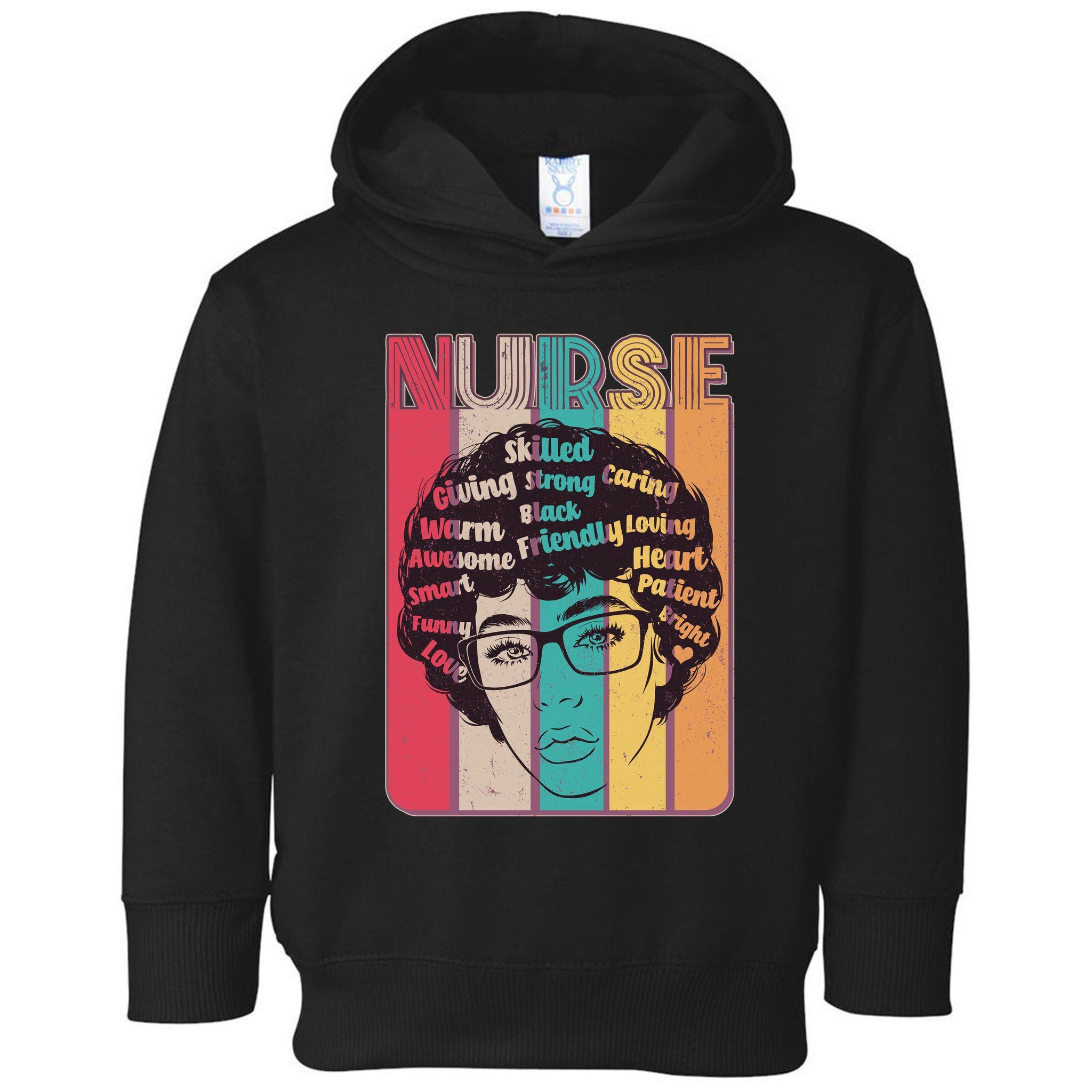 Vintage African American Black Nurse Toddler Hoodie