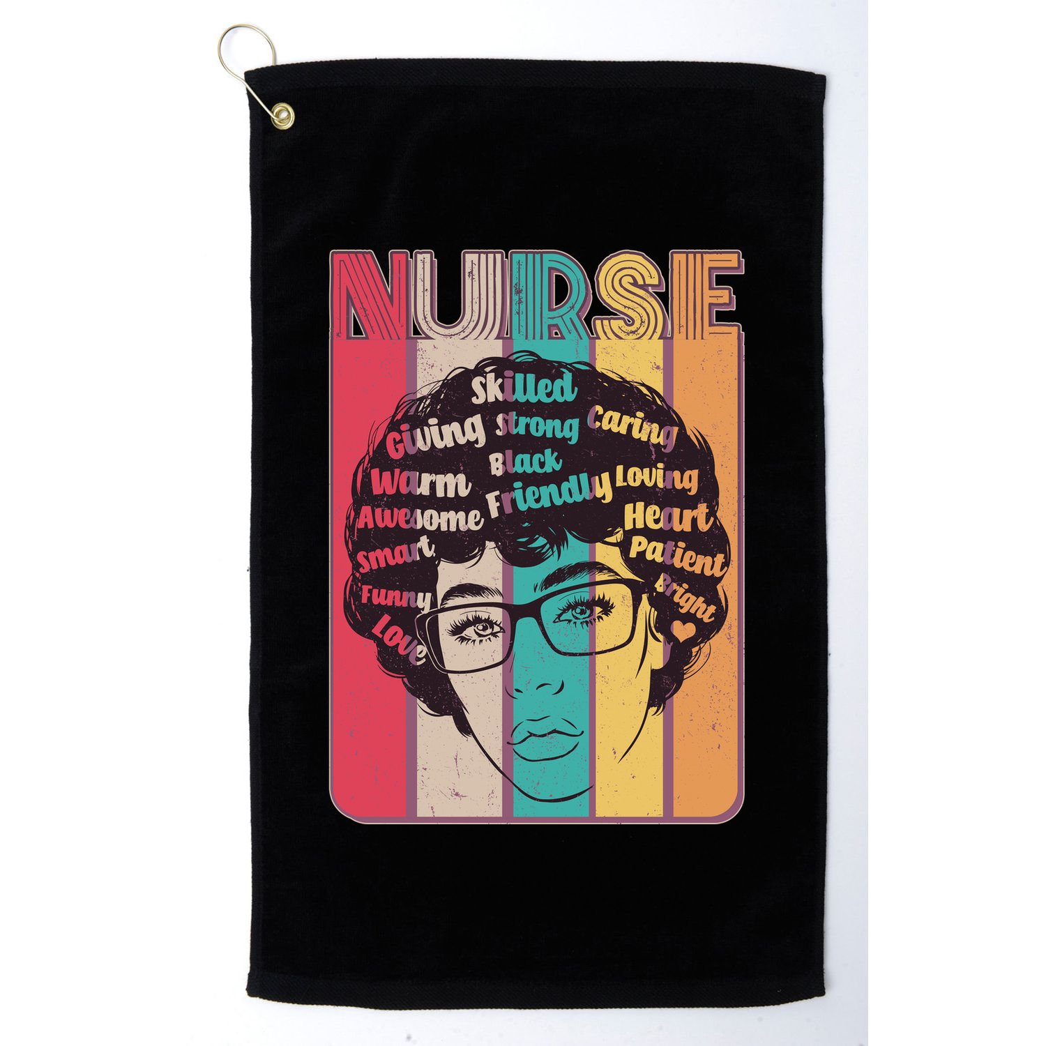 Vintage African American Black Nurse Golf Towel
