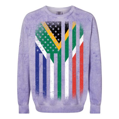 Vintage African Flag Colorblast Crewneck Sweatshirt