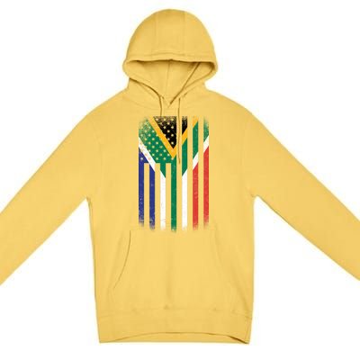 Vintage African Flag Premium Pullover Hoodie