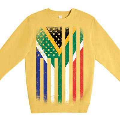 Vintage African Flag Premium Crewneck Sweatshirt