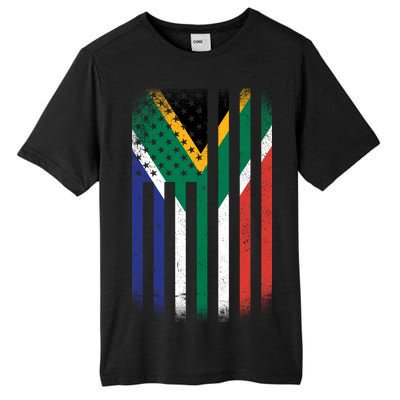 Vintage African Flag Tall Fusion ChromaSoft Performance T-Shirt