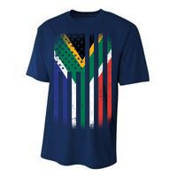 Vintage African Flag Performance Sprint T-Shirt