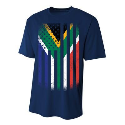 Vintage African Flag Performance Sprint T-Shirt