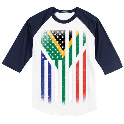 Vintage African Flag Baseball Sleeve Shirt