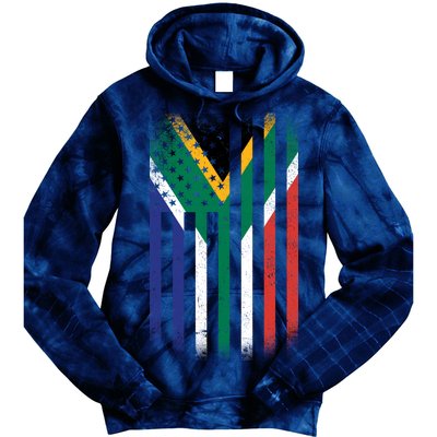 Vintage African Flag Tie Dye Hoodie