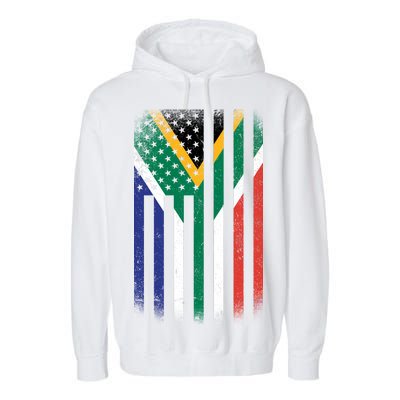 Vintage African Flag Garment-Dyed Fleece Hoodie