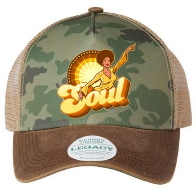 Vintage Afro Soul Retro 70s Legacy Tie Dye Trucker Hat