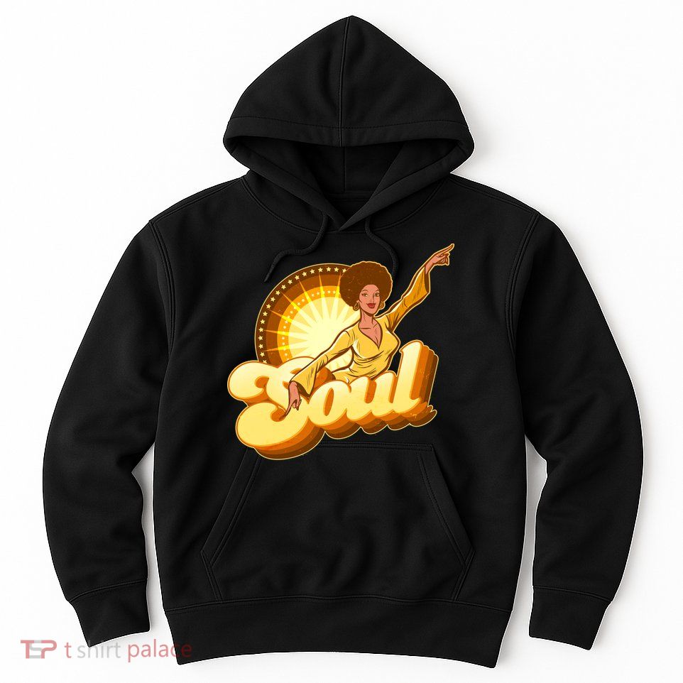 Vintage Afro Soul Retro 70s Hoodie
