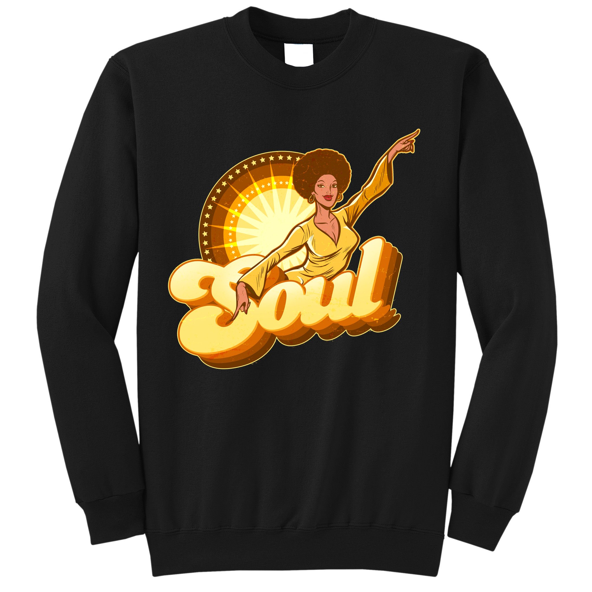 Vintage Afro Soul Retro 70s Sweatshirt