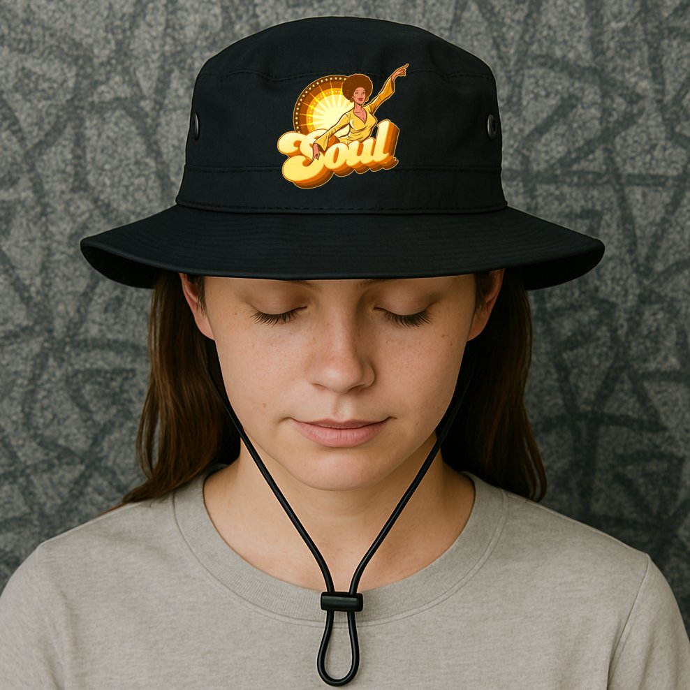 Vintage Afro Soul Retro 70s Bucket Hat