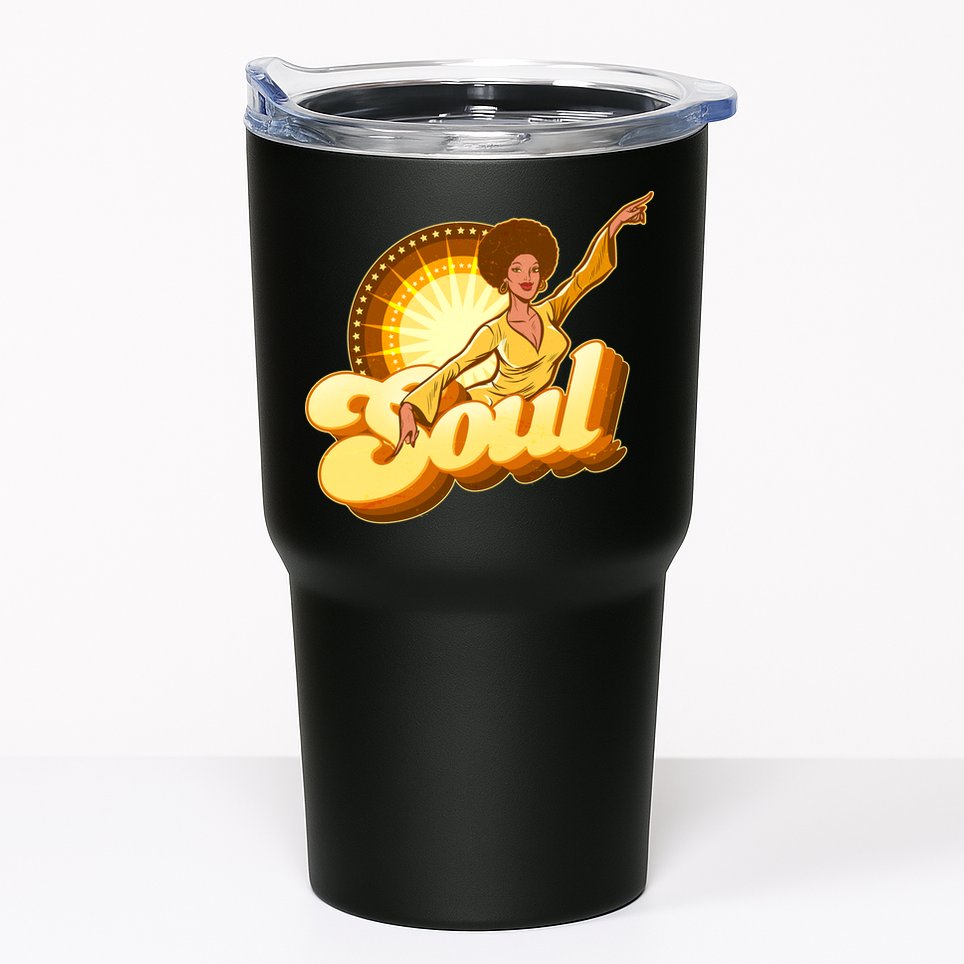 Vintage Afro Soul Retro 70s Tumbler