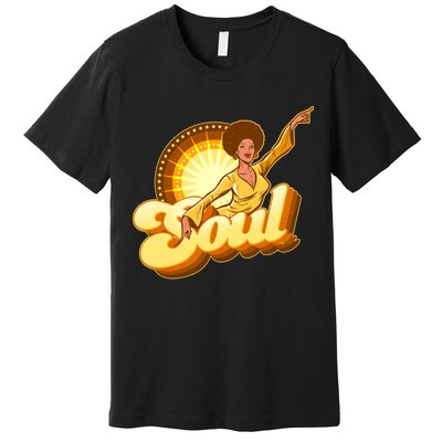 Vintage Afro Soul Retro 70s Premium T-Shirt