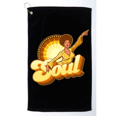 Vintage Afro Soul Retro 70s Golf Towel
