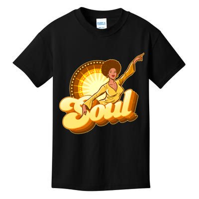 Vintage Afro Soul Retro 70s Kids T-Shirt