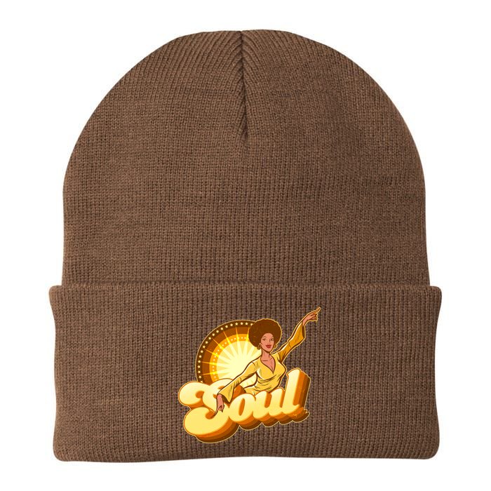 Vintage Afro Soul Retro 70s Beanie