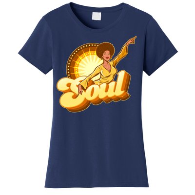 Vintage Afro Soul Retro 70s Women's T-Shirt