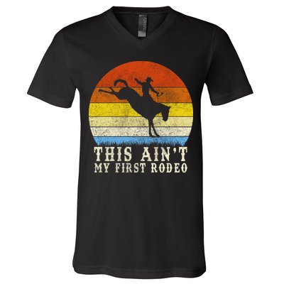 Vintage Ain't My First Rodeo V-Neck T-Shirt