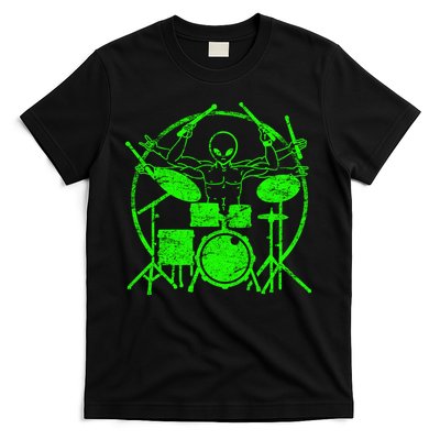 Vintage Alien Drummer T-Shirt
