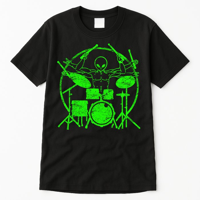 Vintage Alien Drummer Tall T-Shirt