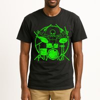 Vintage Alien Drummer Tall T-Shirt