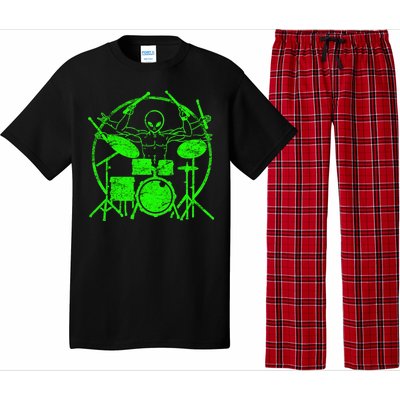 Vintage Alien Drummer Pajama Set