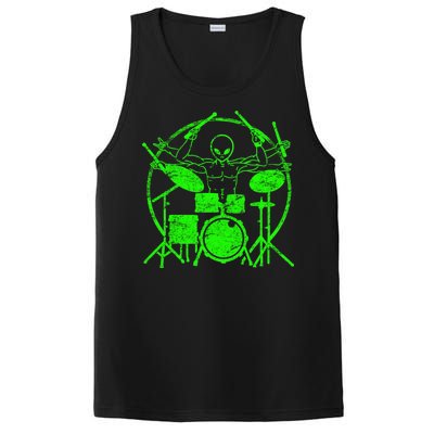 Vintage Alien Drummer PosiCharge Competitor Tank