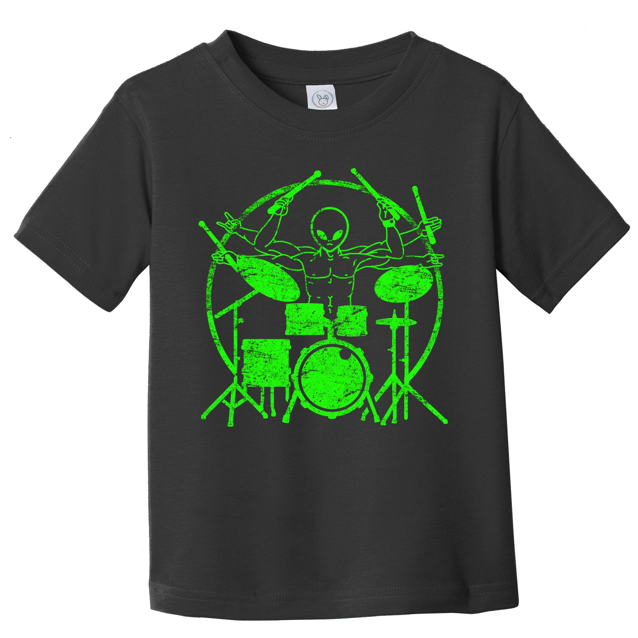 Vintage Alien Drummer Toddler T-Shirt
