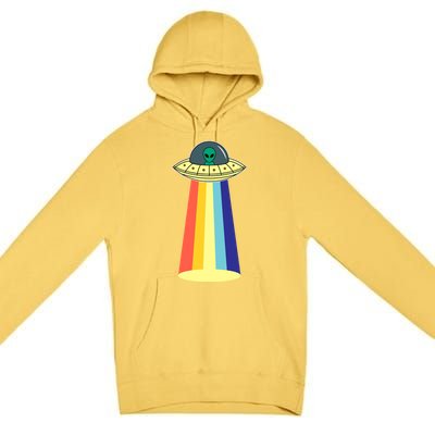 Vintage Alien Tractor Beam Premium Pullover Hoodie