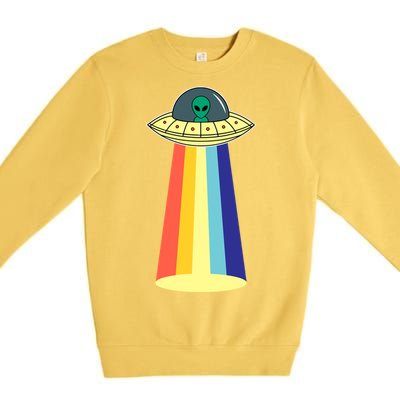 Vintage Alien Tractor Beam Premium Crewneck Sweatshirt