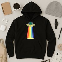 Vintage Alien Tractor Beam Hoodie
