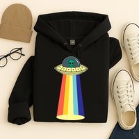 Vintage Alien Tractor Beam Hoodie