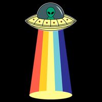 Vintage Alien Tractor Beam Hoodie
