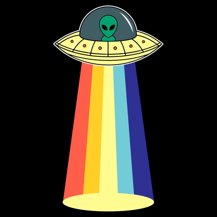 Vintage Alien Tractor Beam Hoodie